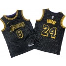 Men's Los Angeles Lakers #8#24 Kobe Bryant Black City Icon Swingman Jersey