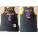 Men's Los Angeles Lakers #8 Kobe Bryant Black 1996 Throwback Swingman Jersey
