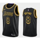 Men's Los Angeles Lakers #8 Kobe Bryant Black City Icon Hot Press Jersey