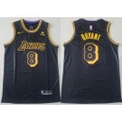 Men's Los Angeles Lakers #8 Kobe Bryant Black City Icon Sponsor Swingman Jersey