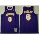 Men's Los Angeles Lakers #8 Kobe Bryant Purple 1998 All Star Throwback Swingman Jersey