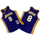 Men's Los Angeles Lakers #8 Kobe Bryant Purple 2000 Finals Swingman Jersey