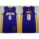 Men's Los Angeles Lakers #8 Kobe Bryant Purple Retire Limited Swingman Jersey