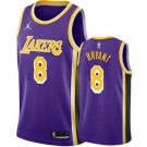 Men's Los Angeles Lakers #8 Kobe Bryant Purple Statement Icon Hot Press Jersey