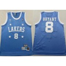 Men's Los Angeles Lakers #8 Kobe Bryant Sky Blue Hollywood Classic Throwback Swingman Jersey