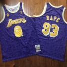 Men's Los Angeles Lakers #93 Bape Purple 1996 Authentic Jersey