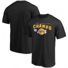 Men's Los Angeles Lakers Black 2020 Champions Printed T Shirt 201099