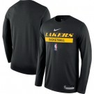 Men's Los Angeles Lakers Black 2022 Legend On Court Practice Performance Long Sleeve T Shirt