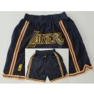 Men's Los Angeles Lakers Black City Just Don Swingman Shorts