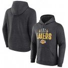 Men's Los Angeles Lakers Charcoal Noches Ene Be A Pullover Hoodie