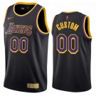 Men's Los Angeles Lakers Customized Black 2021 Earned Stitched Swingman Jersey