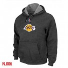 Men's Los Angeles Lakers Dark Grey Printed Pullover Hoodie