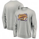 Men's Los Angeles Lakers Gray 2020 Printed Pullover Sweatshirt 201102