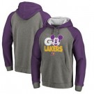 Men's Los Angeles Lakers Gray 3 Printed Pullover Hoodie