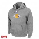 Men's Los Angeles Lakers Grey Printed Pullover Hoodie