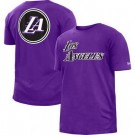 Men's Los Angeles Lakers Purple 2022 City Edition Brushed Jersey T Shirt