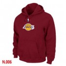 Men's Los Angeles Lakers Red Printed Pullover Hoodie