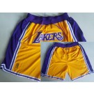 Men's Los Angeles Lakers Yellow 1996 Just Don Swingman Shorts