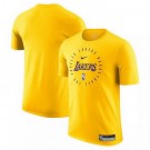 Men's Los Angeles Lakers Yellow Legend On Court Practice Performance T Shirt