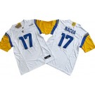 Men's Los Angeles Rams #17 Puka Nacua Limited White FUSE Vapor Jersey