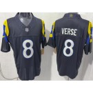 Men's Los Angeles Rams #8 Jared Verse Limited Navy Rivalries FUSE Vapor Jersey