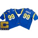 Men's Los Angeles Rams #99 Aaron Donald Limited Royal C Patch FUSE Vapor Jersey