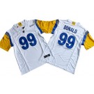 Men's Los Angeles Rams #99 Aaron Donald Limited White FUSE Vapor Jersey