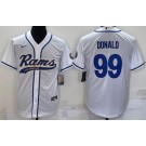 Men's Los Angeles Rams #99 Aaron Donald White Baseball Jersey