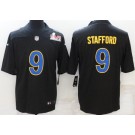 Men's Los Angeles Rams #9 Matthew Stafford Limited Black 2022 Super Bowl LVI Vapor Jersey