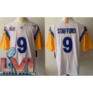 Men's Los Angeles Rams #9 Matthew Stafford Limited White Alternate 2022 Super Bowl LVI Bound Vapor Jersey