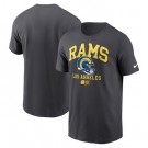 Men's Los Angeles Rams Anthracite Helmet Essential T Shirt