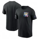 Men's Los Angeles Rams Black 2023 Crucial Catch Sideline TriBlend T Shirt