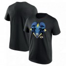 Men's Los Angeles Rams Black 2024 Draft Illustrated T Shirt
