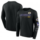 Men's Los Angeles Rams Black High Whip Pitcher Sweatshirts