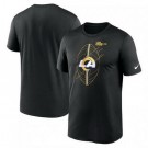 Men's Los Angeles Rams Black Legend Icon Performance T Shirt