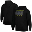 Men's Los Angeles Rams Black Printed Pullover Hoodie 302579