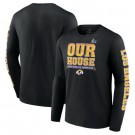 Men's Los Angeles Rams Black Super Bowl LVI Champions Hometown Audible Long Sleeves T-Shirt