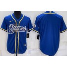 Men's Los Angeles Rams Blank Blue Baseball Jersey