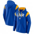 Men's Los Angeles Rams Blue Call The Shot Pullover Hoodie