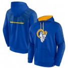 Men's Los Angeles Rams Blue Defender Evo Pullover Hoodie