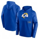 Men's Los Angeles Rams Blue Shade Defender Raglan Pullover Hoodie