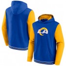 Men's Los Angeles Rams Blue Yellow Block Party Pullover Hoodie