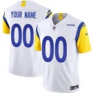 Men's Los Angeles Rams Customized Limited White FUSE Vapor Jersey