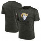 Men's Los Angeles Rams Gray 2022 Salute to Service Velocity Team T Shirt
