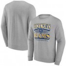 Men's Los Angeles Rams Gray Chance Throwback Fleece Pullover Sweatshirt