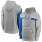 Men's Los Angeles Rams Gray Heathered Heritage Tri Blend Pullover Hoodie