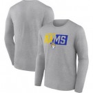 Men's Los Angeles Rams Gray NFL x Bud Light Long Sleeve T Shirt