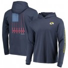 Men's Los Angeles Rams Navy Vineyard Vines Hoodie Long Sleeve T Shirt