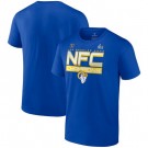 Men's Los Angeles Rams Royal 2021 NFC Champions Iconic Slant T-Shirt