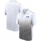 Men's Los Angeles Rams White Black Parameter Polo